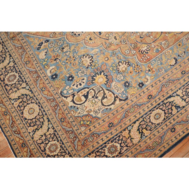 Early 20th Century Antique Zabihi Collection Persian Tabriz Room Rug For Sale - Image 11 of 12