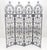 Fine Wrought Iron Scrolls Motif 4 panels Room Divider c1970s MINT