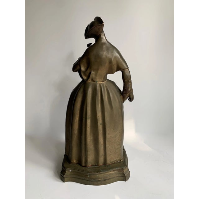 Bronze Woman Sculpture Bookend For Sale - Image 10 of 12