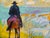 Impressionist Lone Rider in Sunlight Impressionist Cowboy Painting by Joseph Christy For Sale - Image 3 of 3