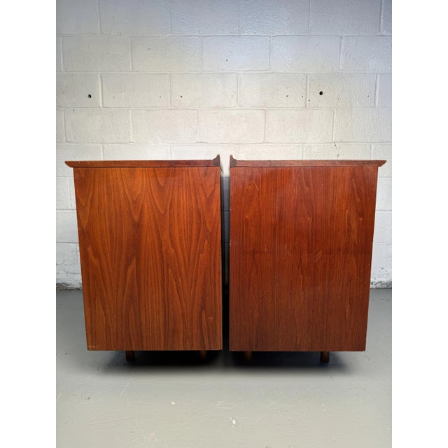 Mid 20th Century Mid-Century Danish Dressers in Walnut - Set of 2 For Sale - Image 10 of 12