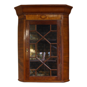 Late 18th to Early 19th Century George III Period Hanging Corner Cabine