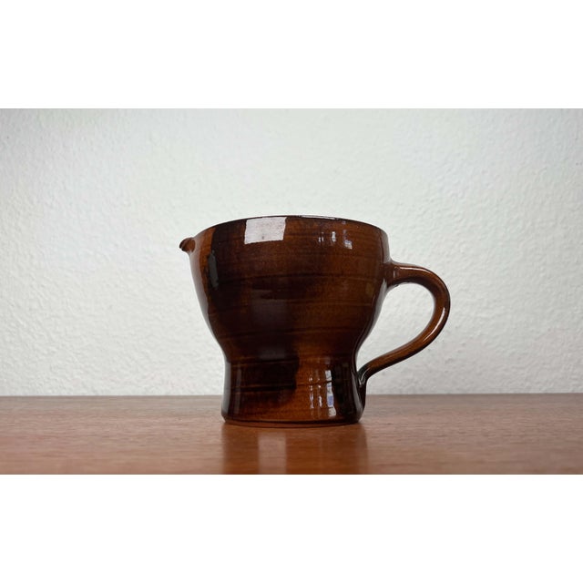 Mid-Century Modern Mid-Century Modern German Studio Pottery Jug Vase by Siegfried Gramann for Töpferhof Römhild, 1960s For Sale - Image 3 of 16