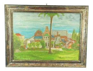 The Casina Delle Civette, Museum at Villa Torlonia, Rome, 20th Century, Oil on Canvas