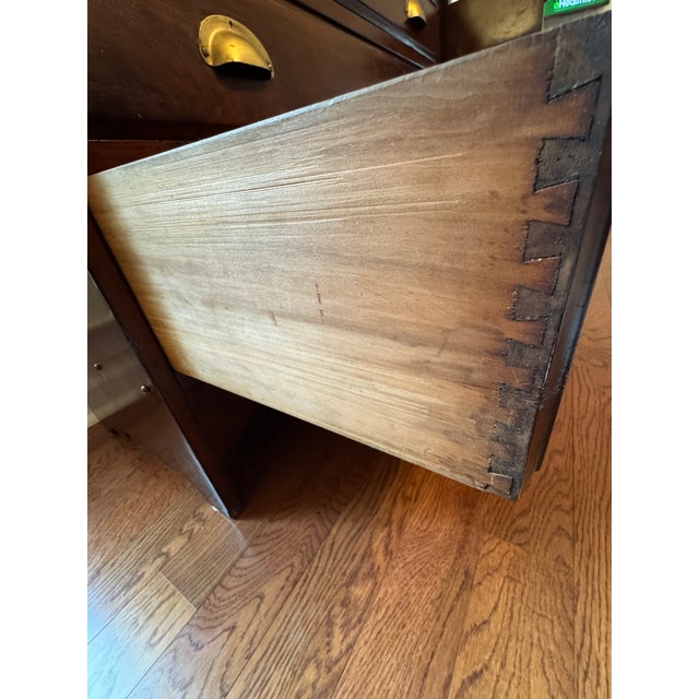 Antique American Walnut Slant Front Writing Desk With Drawers Circa 1800's For Sale - Image 9 of 18