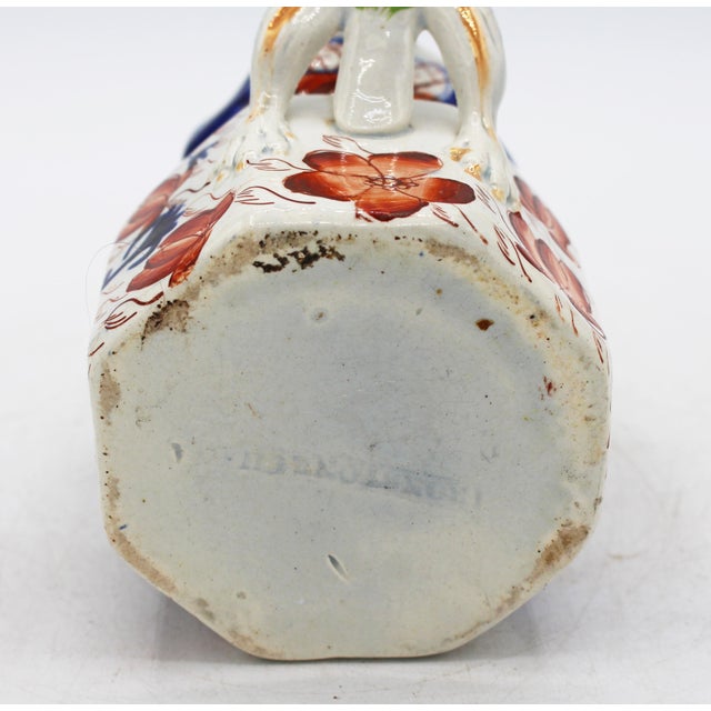 Mid-19th Century English Small Ironstone Octagonal Jug With Dragon Handle For Sale - Image 9 of 10