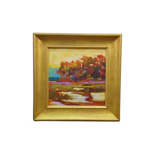 Betty Anglin Smith 2000 Pines Landscape Oil Painting on Canvas 18" For Sale