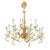 English Victorian Style Brass Chandelier, 15 Arms For Sale