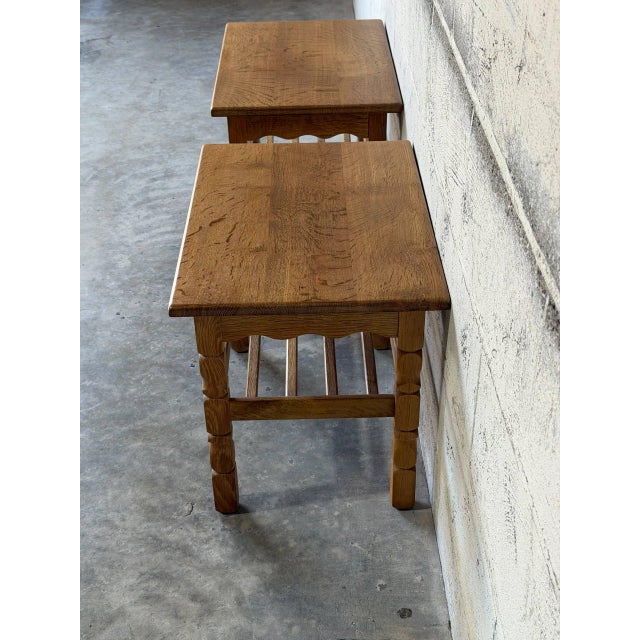 In Style of Henning Kjærnulf Nightstands Set of 2 Danish Mid-Century Modern 1960s For Sale - Image 9 of 13