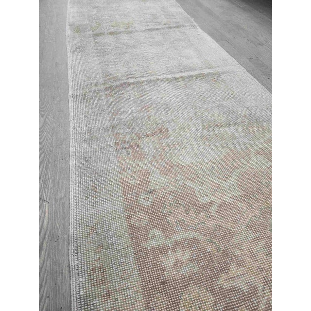 Textile Vintage 19 Foot Neutral Turkish Runner - 2'5" x 19'4" For Sale - Image 7 of 9