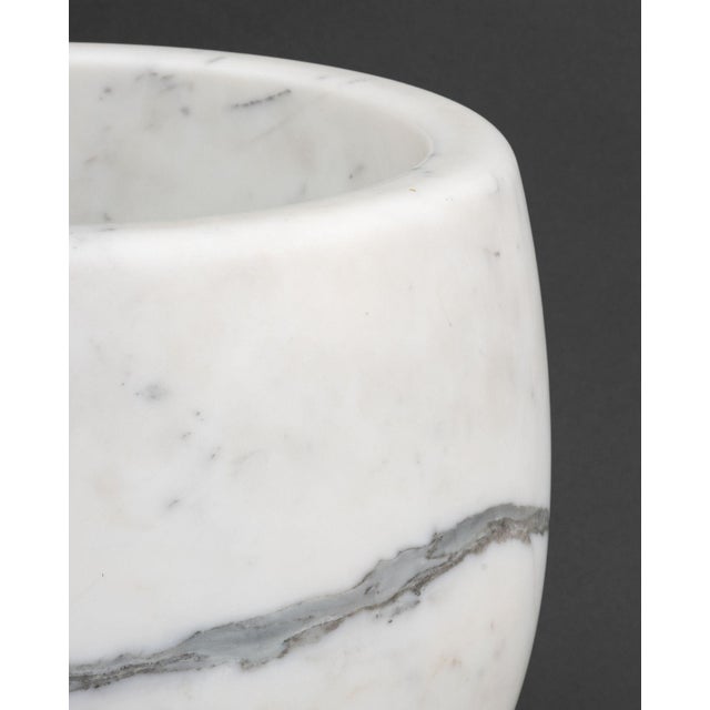 Stone Sophie LaFont White Marble Vase For Sale - Image 7 of 9