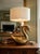 1970s Vintage Hollywood Regency Cast Brass Swan Table Lamp Mid-Century Sculpture For Sale - Image 5 of 18