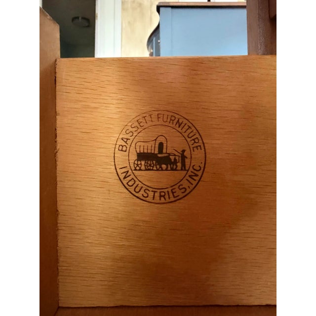 Brown Walnut Bassett Dresser / Credenza – Fully Restored For Sale - Image 8 of 8