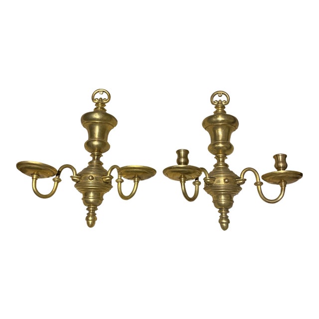 1920s Caldwell Brass Sconces - a Pair For Sale