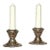 Pair La Pierre Sterling Silver Miniature Candlesticks Salt and Pepper Shakers, a Set For Sale