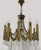 Copper Brass Chandelier attributed to Gaetano Sciolari, 1960s For Sale - Image 8 of 10