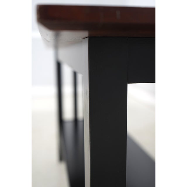 Ethan Allen 2 Tier Mission Style Console Table For Sale - Image 11 of 13