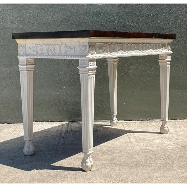 Wood Vintage Stone and Wood Console Table For Sale - Image 7 of 12