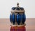 Luxurious Centerpiece Large Royal Sheffield Collection Blue Service Jar 1950's Vintage. Exterior structure in very good...