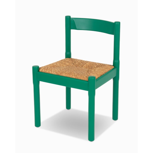 Mid-Century Modern Set of 4 Vintage Mid Century "Carimate" Chairs by Vico Magistretti For Sale - Image 3 of 13