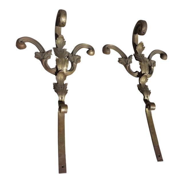 Antique Bronze Finials - a Pair For Sale