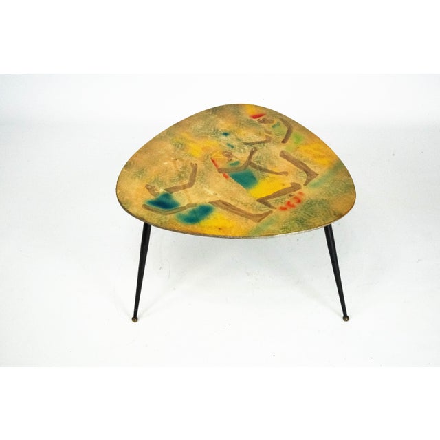 Mid-Century Modern Mid-Century Modern Italian Tripod Coffee Table, 1950s For Sale - Image 3 of 13