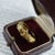 Metal Art Nouveau Ring 18K Gold and Diamond Decor for Women, Size 8 For Sale - Image 7 of 8