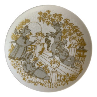 Serenade Plate No. IV by Bjørn Wiinblad for Rosenthal Classic Rose, Germany, 1990s For Sale