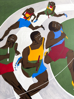 Munich Olympic Games Poster by Jacob Lawrence, 1972