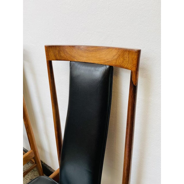 Scandinavian Dining Chairs in Wood and Synthetic Leather, 1960s, Set of 6 For Sale - Image 12 of 18