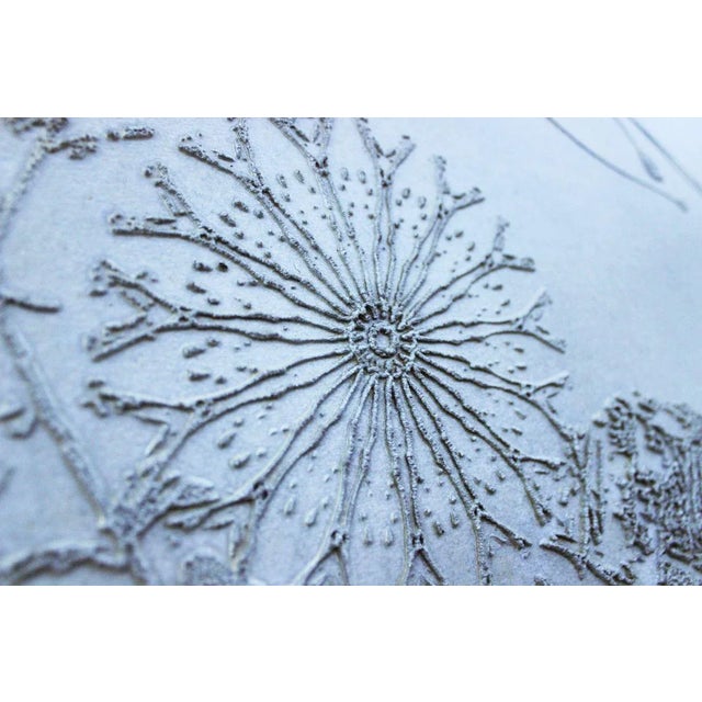 Psychedelic Art Silver Carved Resin Panel by Stefano Bersani for Recherche, 1970s For Sale - Image 6 of 9