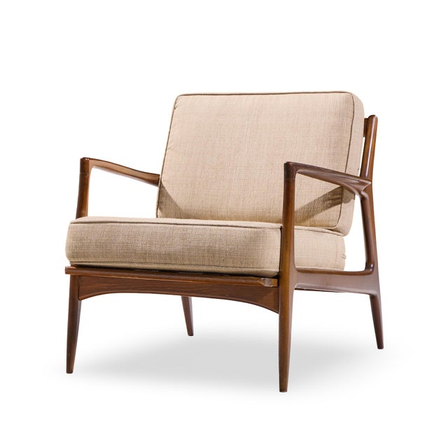 Kofod Larsen for Selig Mid Century Danish Lounge Chairs - Pair For Sale In Chicago - Image 6 of 13