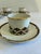 Pickard China Vintage Pickard Ensemble Burgundy Gold Cups & Saucers - 8 pcs For Sale - Image 4 of 11