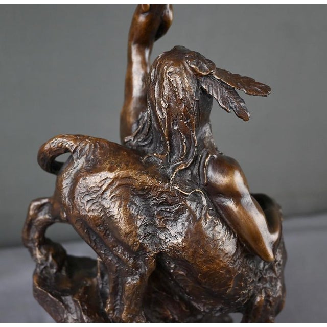 Bronze of a Warrior, 1970s For Sale - Image 15 of 18