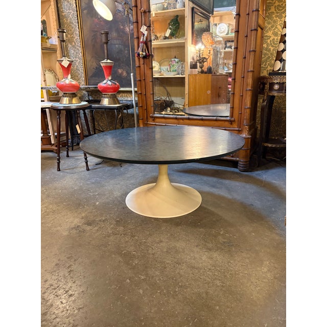 Burke Mid Century Burke Tulip Base Coffee Table For Sale - Image 4 of 8