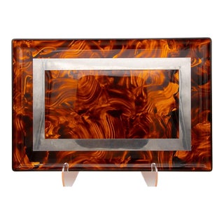 Tortoise Lucite Tray For Sale