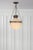 Transitional Michael S Smith for Visual Comfort Signature Modern Schoolhouse Lantern in Antique Brass Verdigris with White Glass For Sale - Image 3 of 4