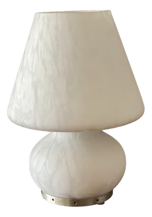 Mushroom Lamp in Opalino in Murano Glass, Venice, Italy, 1970s