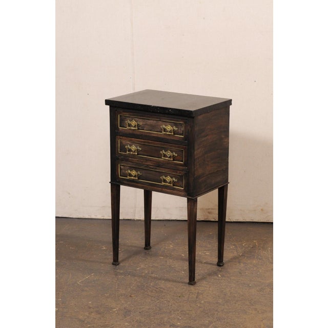 19th Century 19th Century French Side Chest W/Original Marble For Sale - Image 5 of 12