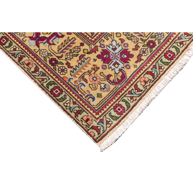 Vintage Hand-Knotted Persian Tabriz Rug 6'8" X 10' For Sale - Image 14 of 14