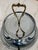 Vintage Mid-Century Modern 2-Tier Silver & Brass Tidbit Tray Dessert & Pastry Stand Centerpiece For Sale In Tampa - Image 6 of 8