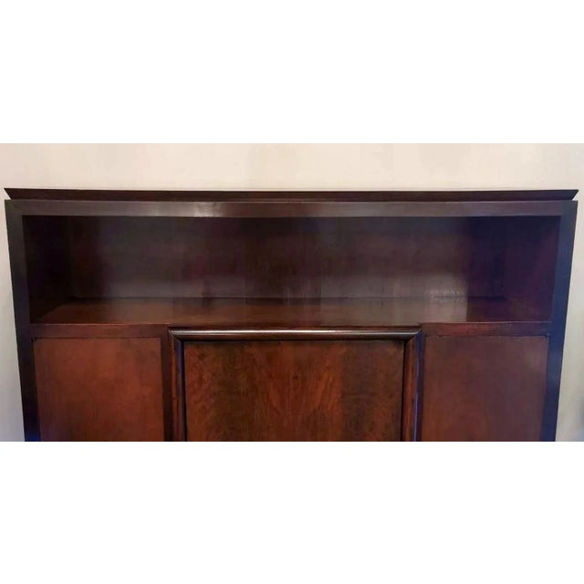 1930s Art Deco Italian Walnut Cabinet With Doors For Sale - Image 9 of 13