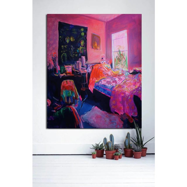 This is a stunning elegant, colourful and textured oil painting. Ekaterina popova's series titled "in the bedroom"...