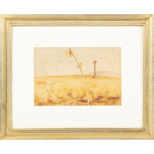 Watercolor on paper. Signed. Traces of acidity. Dimensions: 15 x 23 cm.