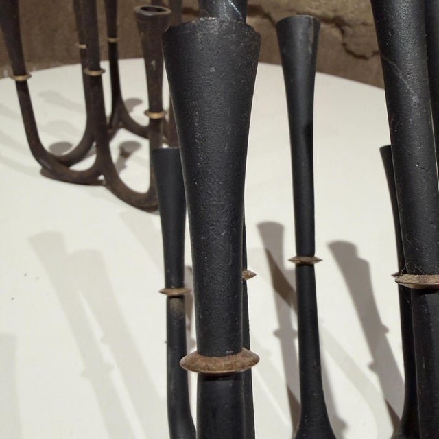 Rare Jens Quistgaard for Dansk Spider Candelabra Cast Iron Denmark For Sale - Image 11 of 16