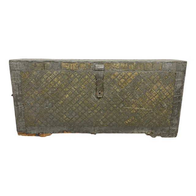 Antique Travel Chest, 1700s For Sale