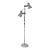 Metal Floor Lamp With Adjustable Dual Shades Mid-Century Modern 1950s For Sale