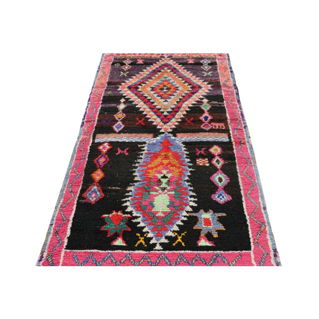 1950s Vintage Moroccan Rug With Colorful Medallions and Patterns, From Rug & Kilim For Sale - Image 5 of 7