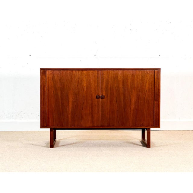 Mid-Century Modern Sideboard with Tambour Doors by Børge Mogensen, 1950s For Sale - Image 3 of 13