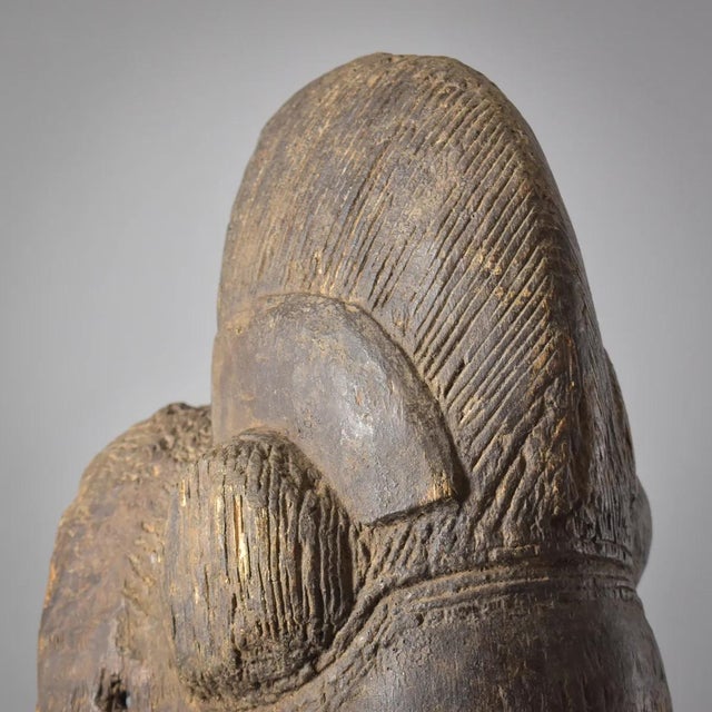 Early 20th Century Baule Portrait Mask Kpan Mblo Côte d'Ivoire For Sale - Image 10 of 12